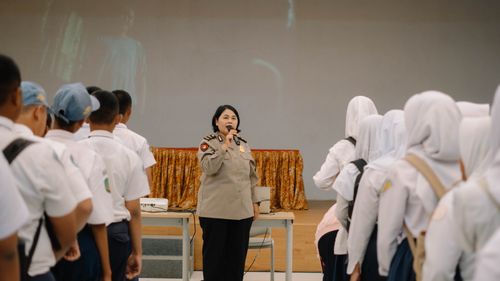 MPLS SMK Tunas Harapan Pati  tahun 2026 Sosialisasi dari tim Polresta Pati